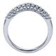 Anniversary Band 14k White Gold Diamond Curved