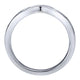 Anniversary Band 14k White Gold Diamond Curved