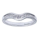 Anniversary Band 14k White Gold Diamond Curved