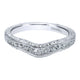 Anniversary Band 14k White Gold Diamond Curved