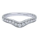 Anniversary Band 14k White Gold Diamond Curved