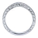 Anniversary Band 14k White Gold Diamond Curved