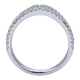 Anniversary Band 14k White Gold Diamond Curved