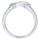 Anniversary Band 14k White Gold Diamond Curved