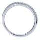 Wedding Band 14k White Gold Diamond Curved