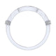 Wedding Band 14k White Gold Diamond Curved