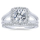 Wedding Band 14k White Gold Diamond Curved