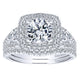 Wedding Band 14k White Gold Diamond Curved