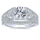 Wedding Band 14k White Gold Diamond Curved