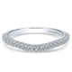 Wedding Band 14k White Gold Diamond Curved