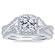 Wedding Band 14k White Gold Diamond Curved