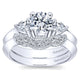 Wedding Band 14k White Gold Diamond Curved