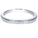 Wedding Band 14k White Gold Diamond Curved
