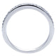 Wedding Band 14k White Gold Diamond Curved