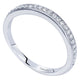 Wedding Band 14k White Gold Diamond Curved