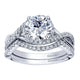 Wedding Band 14k White Gold Diamond Curved