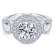 14K White Gold Diamond Double Halo 14K White Gold Engagement Ring ER12755R4W44Jj