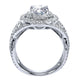 Engagement Ring 14k White Gold Diamond Double Halo