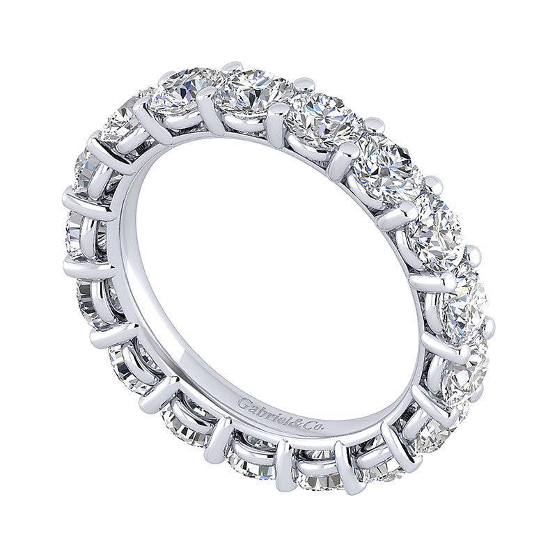 14K White Gold Diamond Eternity Band 14K White Gold ANniversary Band AN4535-6W44Jj