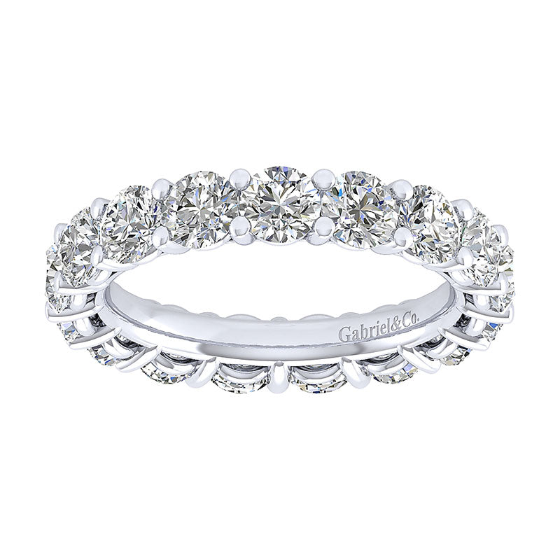 14K White Gold Diamond Eternity Band 14K White Gold ANniversary Band AN4535-6W44Jj