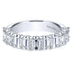 Anniversary Band 14k White Gold Diamond Fancy
