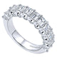 Anniversary Band 14k White Gold Diamond Fancy