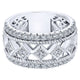 Anniversary Band 14k White Gold Diamond Fancy