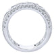 Anniversary Band 14k White Gold Diamond Fancy