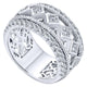 Anniversary Band 14k White Gold Diamond Fancy