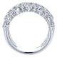 Anniversary Band 14k White Gold Diamond Fancy