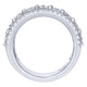 Anniversary Band 14k White Gold Diamond Fancy