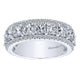 Anniversary Band 14k White Gold Diamond Fancy
