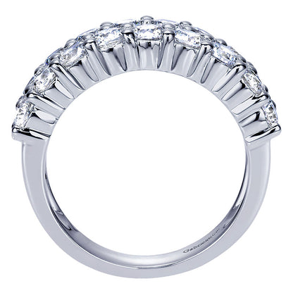Anniversary Band 14k White Gold Diamond Fancy