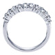 Anniversary Band 14k White Gold Diamond Fancy