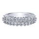 Anniversary Band 14k White Gold Diamond Fancy