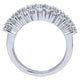Anniversary Band 14k White Gold Diamond Fancy