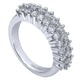 Anniversary Band 14k White Gold Diamond Fancy