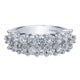 Anniversary Band 14k White Gold Diamond Fancy