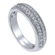 Anniversary Band 14k White Gold Diamond Fancy