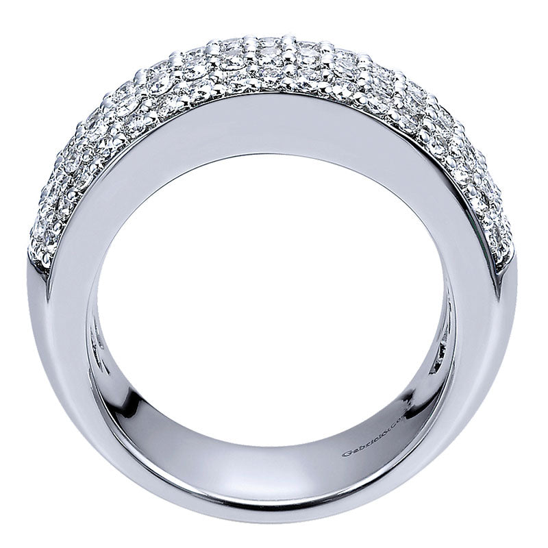 Anniversary Band 14k White Gold Diamond Fancy
