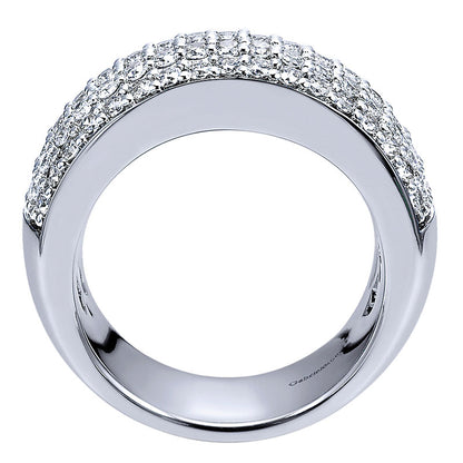 Anniversary Band 14k White Gold Diamond Fancy