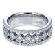 Anniversary Band 14k White Gold Diamond Fancy