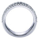 Anniversary Band 14k White Gold Diamond Fancy
