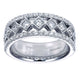 Anniversary Band 14k White Gold Diamond Fancy