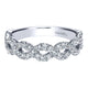 Anniversary Band 14k White Gold Diamond Fancy