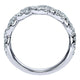 Anniversary Band 14k White Gold Diamond Fancy