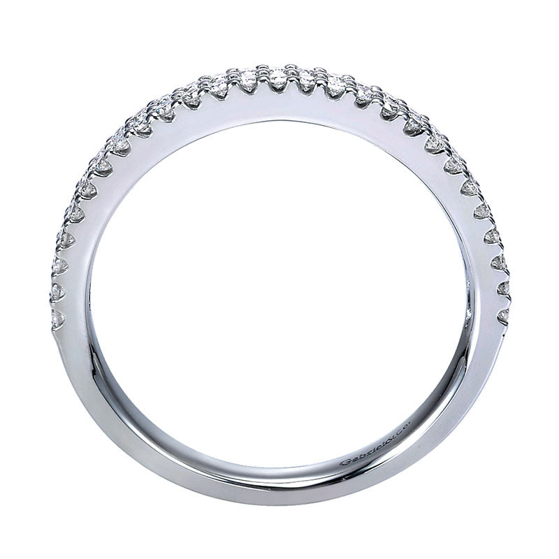 Anniversary Band 14k White Gold Diamond Fancy