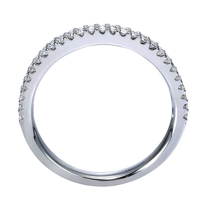 Anniversary Band 14k White Gold Diamond Fancy