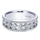 Anniversary Band 14k White Gold Diamond Fancy