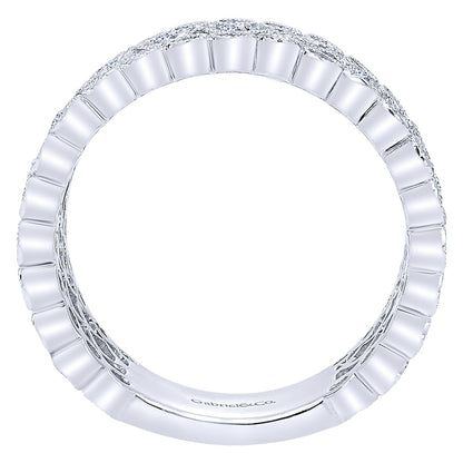 Ladies' Ring 14k White Gold Victorian Fashion